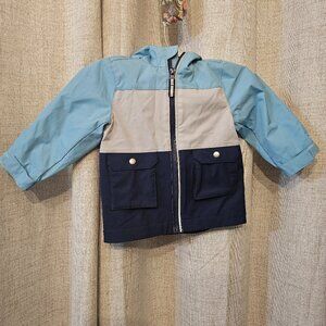 Swiss Tech Blue and Gray Lightweight Jacket